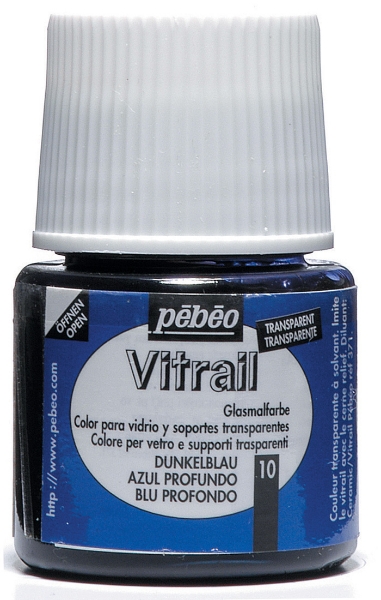 htconline.in| Pebeo Vitrail 45ml Deep Blue (10) - htconline.in