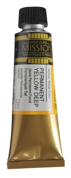 Picture of Mijello Mission Gold Watercolour - 15ml (Series B - Permanent Yellow Deep - W523) 