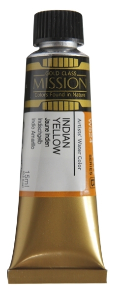 Picture of Mijello Mission Gold Watercolour - 15ml (Series B - Indian Yellow - W524)