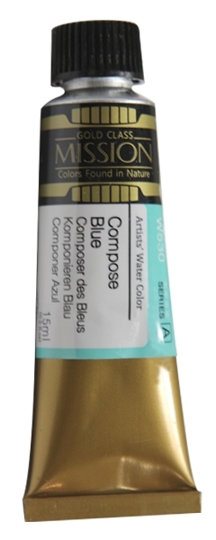 Picture of Mijello Mission Gold Watercolour - 15ml (Series A - Compose Blue - W530)