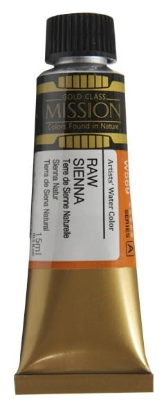 Picture of Mijello Mission Gold Watercolour - 15ml (Series A - Raw Sienna - W569)