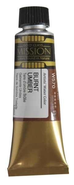 Picture of Mijello Mission Gold Watercolour - 15ml (Series B - Burnt Umber - W570)