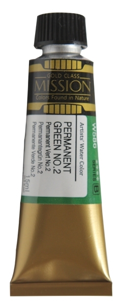 Picture of Mijello Mission Gold Watercolour - 15ml (Series B - Permanent Green - W586)