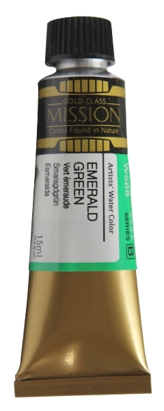 Picture of Mijello Mission Gold Watercolour - 15ml (Series B - Emerald Green - W588) 