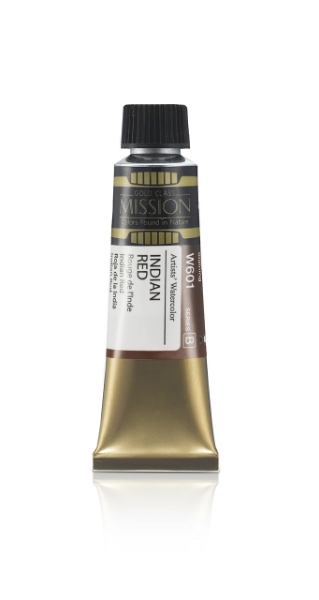 Picture of Mijello Mission Gold Watercolour - 15ml (Series B - Indian Red - W601)