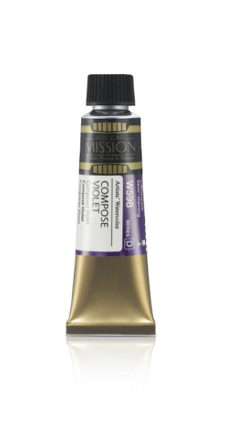 Picture of Mijello Mission Gold Watercolour - 15ml (Series D - Compose Violet - W598)