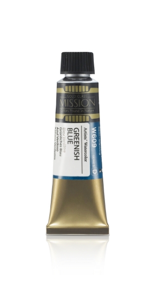 Picture of Mijello Mission Gold Watercolour - 15ml (Series D - Greenish Blue - W609)