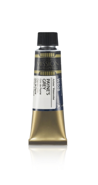 Picture of Mijello Mission Gold Watercolour - 15ml (Series A - Payne's Grey - W608)