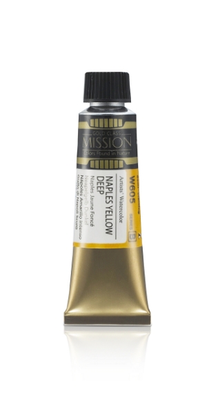 Picture of Mijello Mission Gold Watercolour - 15ml (Series B - Naples Yellow Deep - W605)