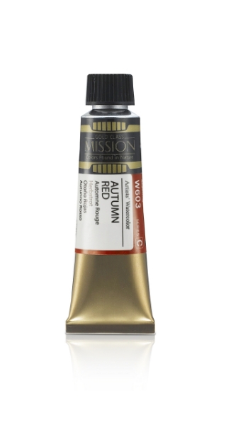 Picture of Mijello Mission Gold Watercolour - 15ml (Series C - Autumn Red - W603)