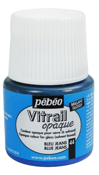 Picture of Pebeo Vitrail Opaque Colour - 45ml Blue Jeans (44)