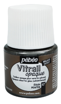 Picture of Pebeo Vitrail Opaque Colour 45ml Pewter (47)
