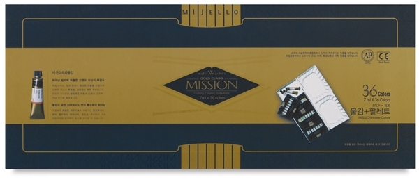Picture of Mijello Mission Gold Artist Watercolour - Set of 36 with palette (7ml)