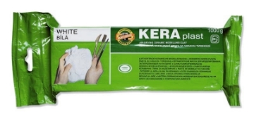 Picture of Kohinoor Kera Plast Air Drying Ceramic Modelling Clay White 1000g (131706)