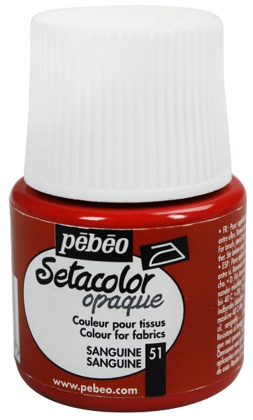 Picture of Pebeo Setacolour Opaque 45ml Sanguine (051)