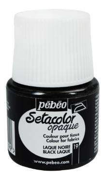 Picture of Pebeo Setacolour Opaque 45ml Black (019)