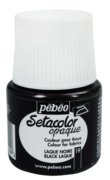 Picture of Pebeo Setacolour Opaque - 45ml Black (019)
