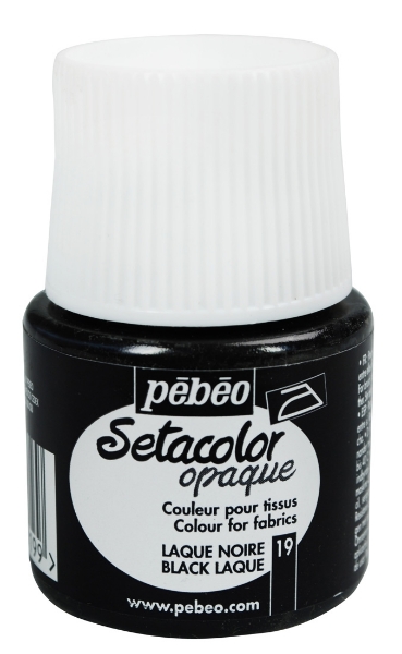 Picture of Pebeo Setacolour Opaque - 45ml Black (019)
