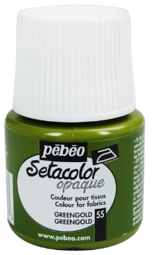Picture of Pebeo Setacolour Opaque 45ml Green Gold (055)