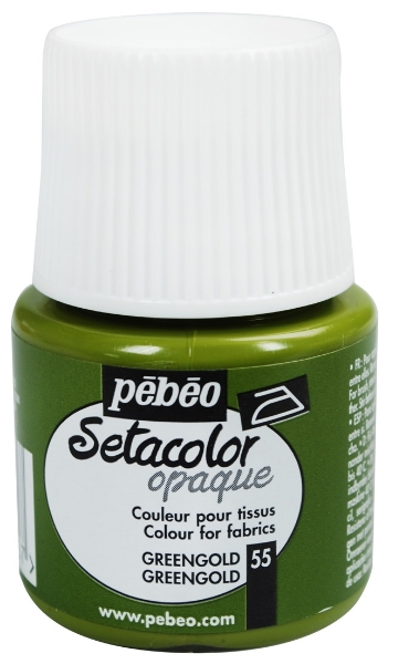 Picture of Pebeo Setacolour Opaque - 45ml Green Gold (055)
