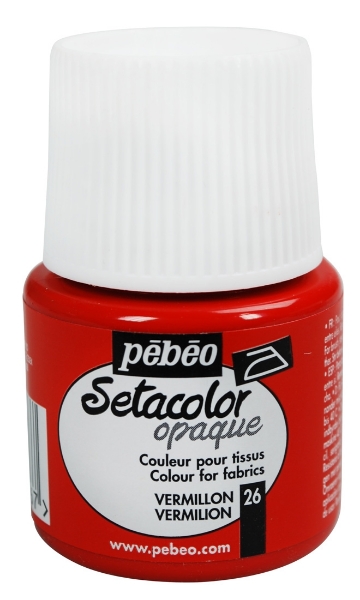 Picture of Pebeo Setacolour Opaque - 45ml Vermilion( 026)
