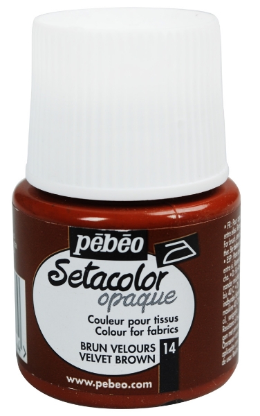 Picture of Pebeo Setacolour Opaque 45ml Velvet Brown (014)
