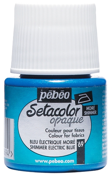 Picture of Pebeo Setacolour Opaque Shimmer - 45ml Electric Blue (069)