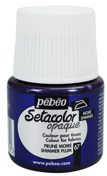 Picture of Pebeo Setacolour Opaque Shimmer - 45ml Plum (067)