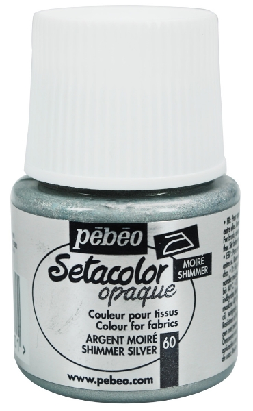 Picture of Pebeo Setacolour Opaque Shimmer - 45ml Silver (060)
