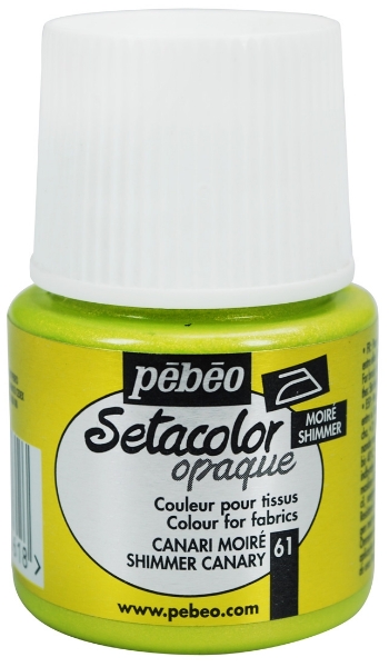 Picture of Pebeo Setacolour Opaque Shimmer - 45ml Canary (061)