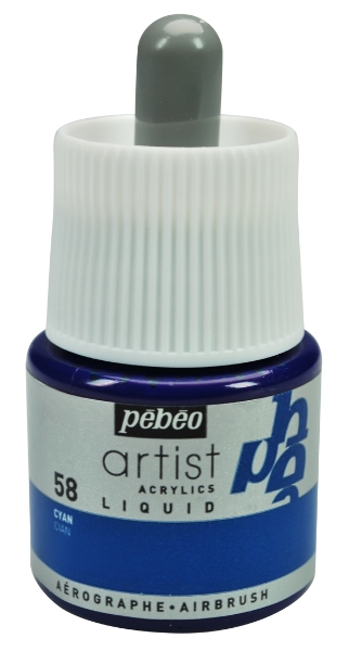 Picture of Pebeo Artist Acrylic Liquid Ink - 45ml Cyan