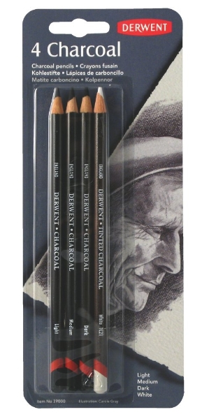 Picture of Derwent Charcoal Pencil - Blister of 4