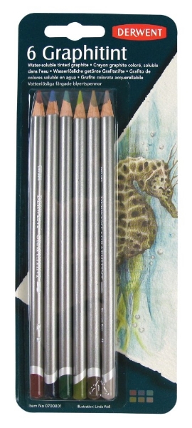 Picture of Derwent Graphitint Pencils Blister Pack of 6