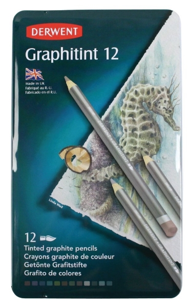 Picture of Derwent Graphitint Pencils - Tin of 12