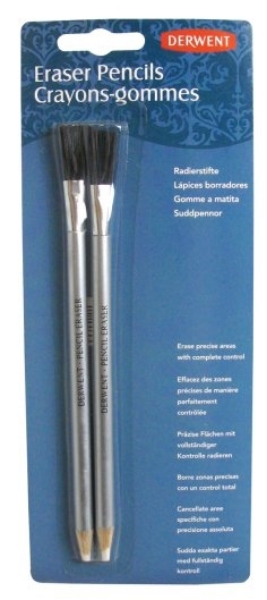 Picture of Derwent Pencil Eraser with Brush - Blister of 2
