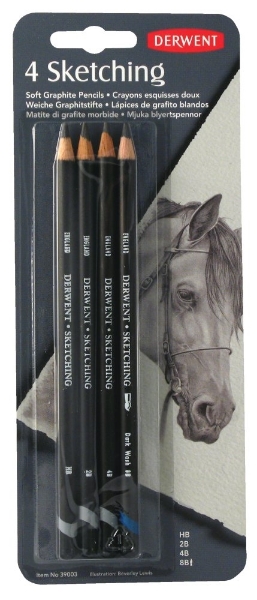 Picture of Derwent Sketching Pencils - Set of 4 (Blister)