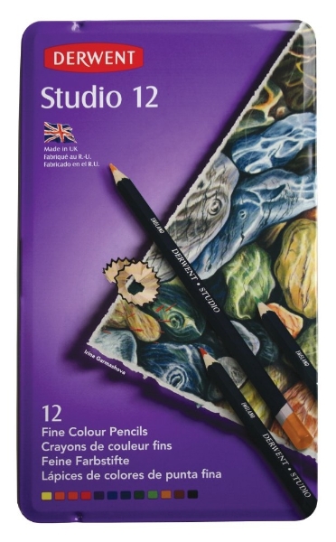 Picture of Derwent Studio Pencil - Tin of 12