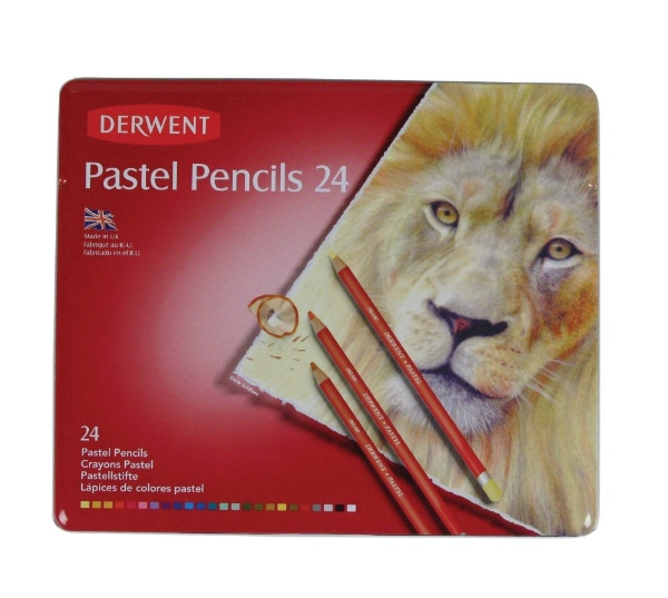 Picture of Derwent Pastel Pencils Tin - Set of 24