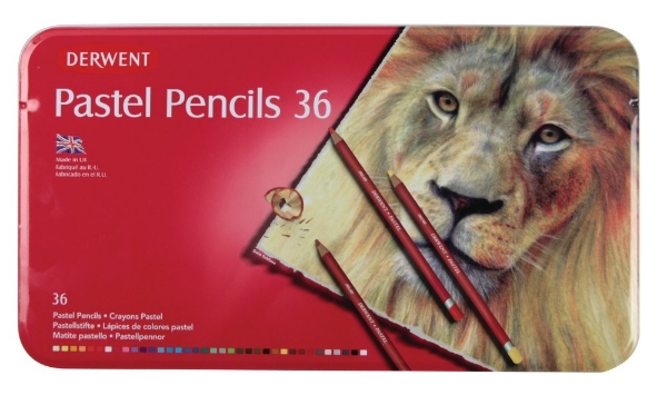 Picture of Derwent Pastel Pencils Tin - Set of 36