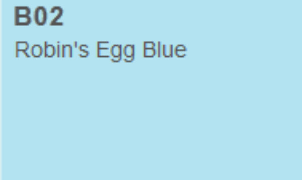 Picture of Copic Marker - Robins Egg Blue (B02)