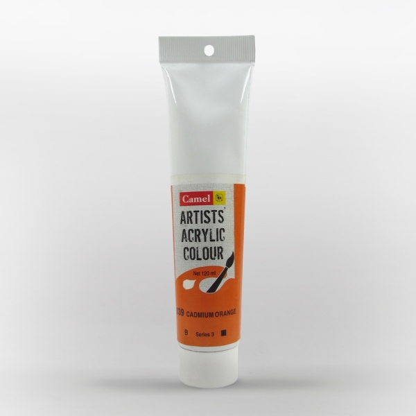 Picture of Camlin Artist Acrylic Colour 120ml - SR3 Cadmium Orange (039)