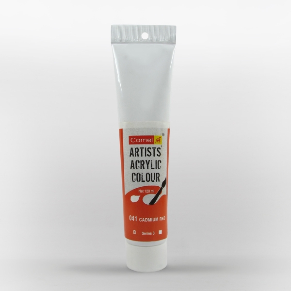 Picture of Camlin Artist Acrylic Colour 120ml - SR3 Cadmium Red (041)