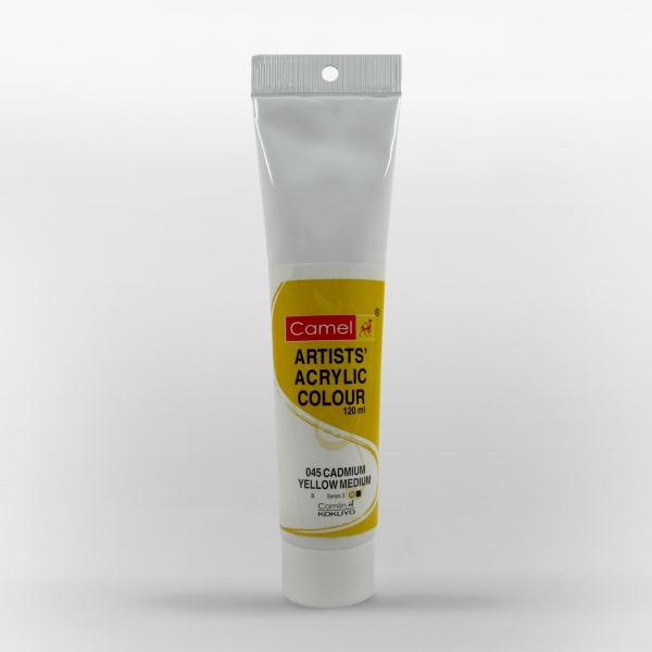Picture of Camlin Artist Acrylic Colour 120ml - SR3 Cadmium Yellow Medium (045)