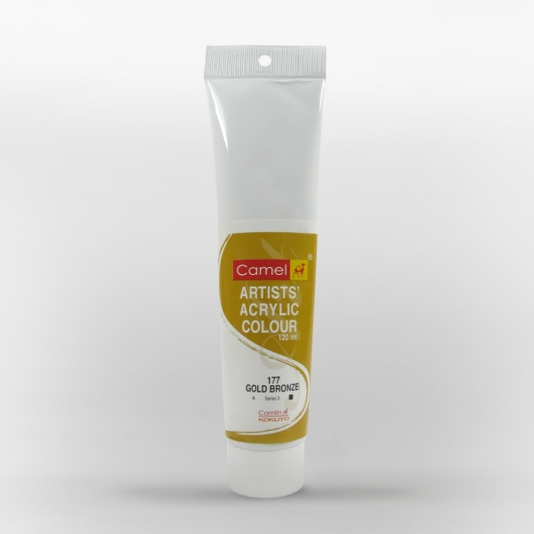 Picture of Camlin Artist Acrylic Colour 120ml - SR3 Gold Bronze (177)