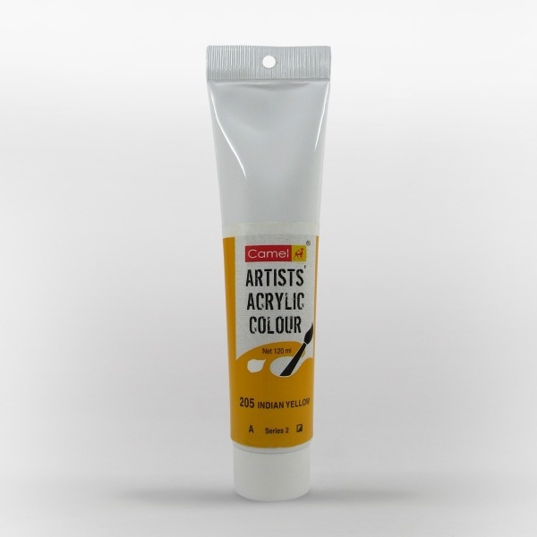 Picture of Camlin Artist Acrylic Colour 120ml - SR2 Indian Yellow (205)