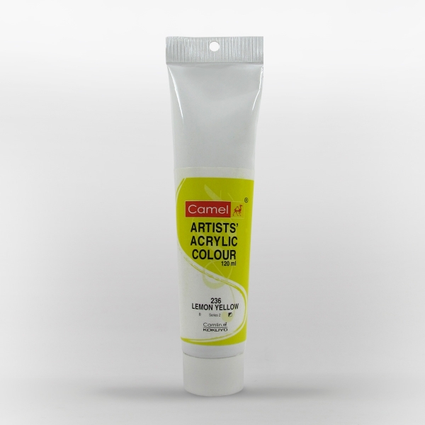 Picture of Camlin Artist Acrylic Colour 120ml - SR2 Lemon Yellow (236)