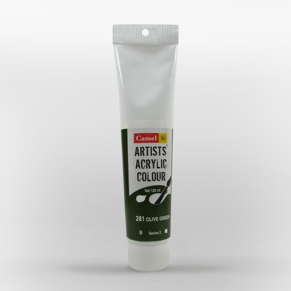 Picture of Camlin Artist Acrylic Colour 120ml - SR2 Olive Green (281)