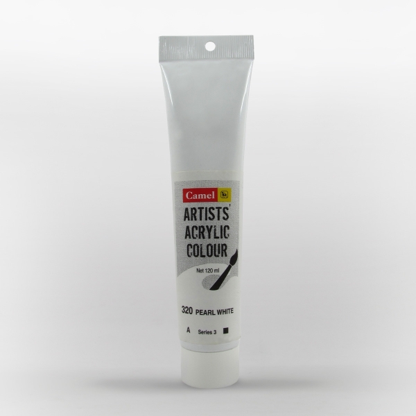 Picture of Camlin Artist Acrylic Colour 120ml - SR3 Pearl White (320)