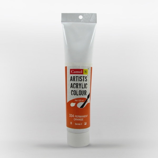 Picture of Camlin Artist Acrylic Colour 120ml - SR2 Permanent Orange (334)