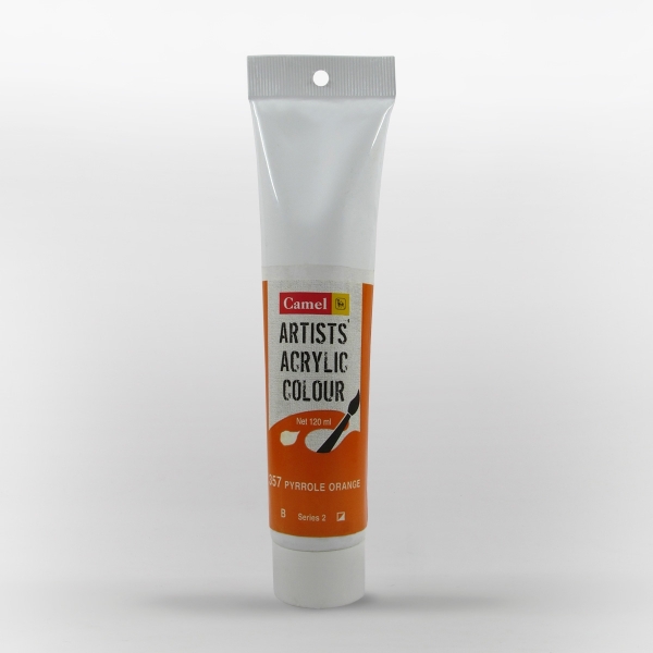 Picture of Camlin Artist Acrylic Colour 120ml - SR2 Pyrrole Orange (357)